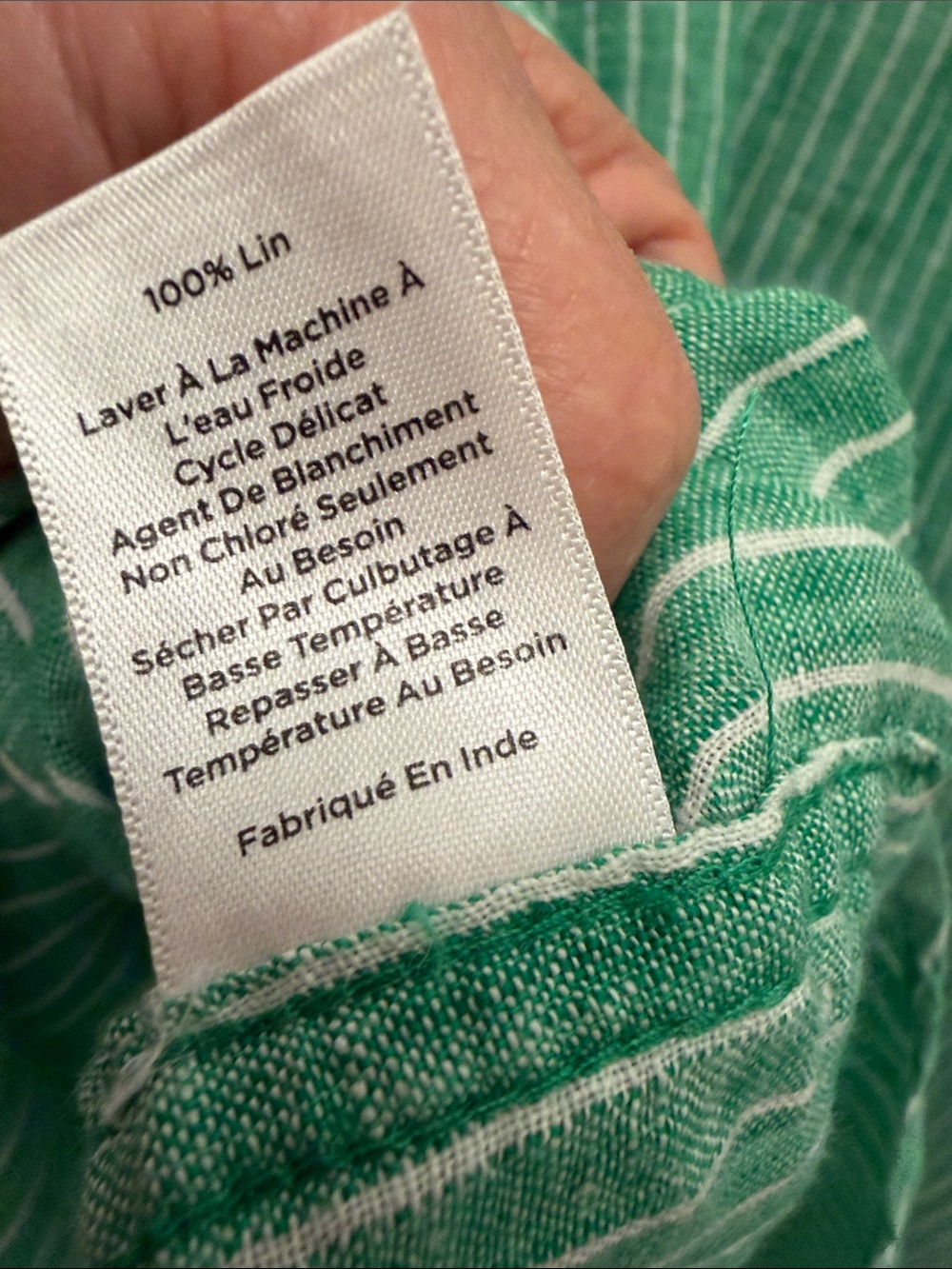 Green Striped Button-Up Shirt - Classic Fit - Picture 5 of 5